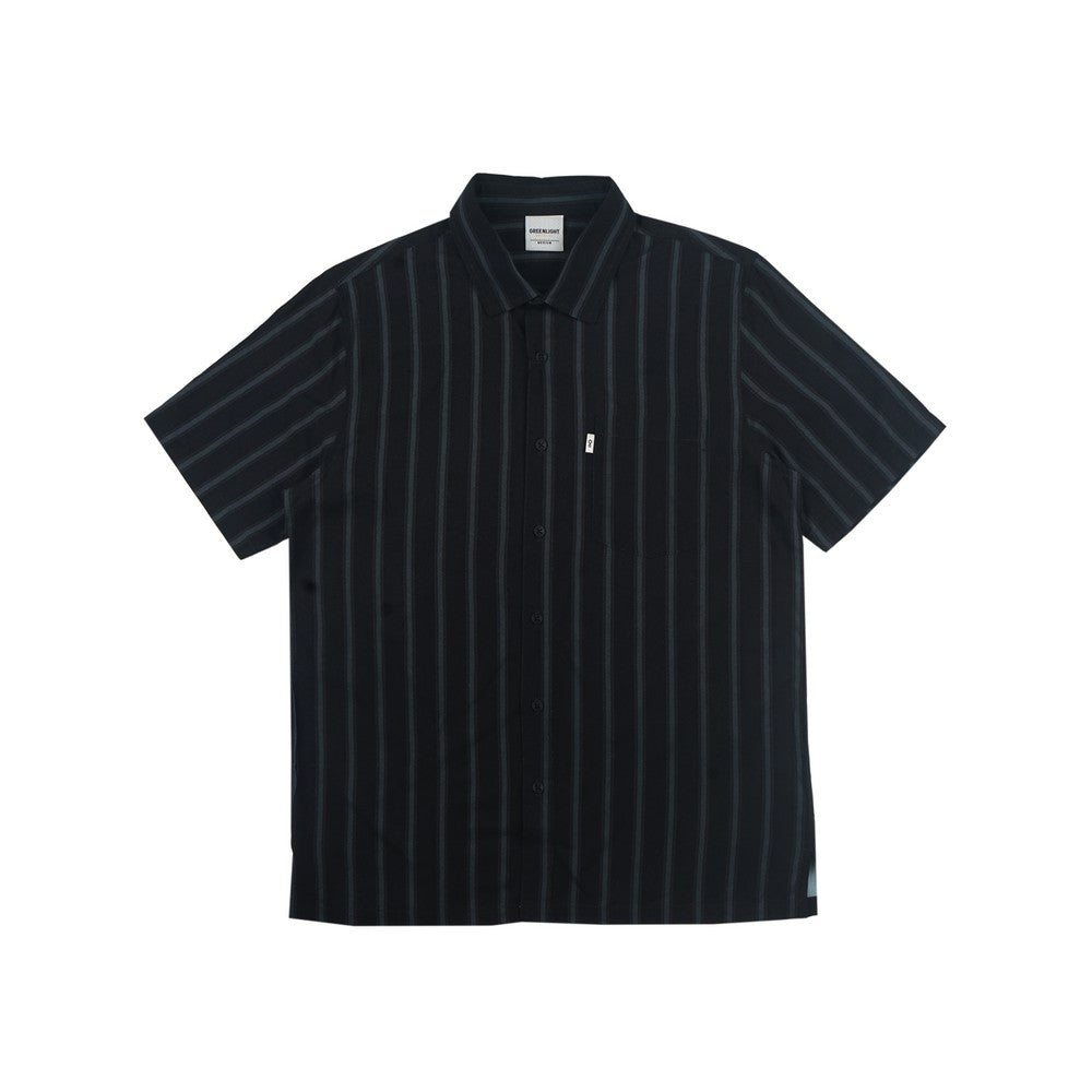 Greenlight Essential Men's Stripe Shirt Short Sleeve Regular Fit Viscose Full Print Jenova HP-C030125