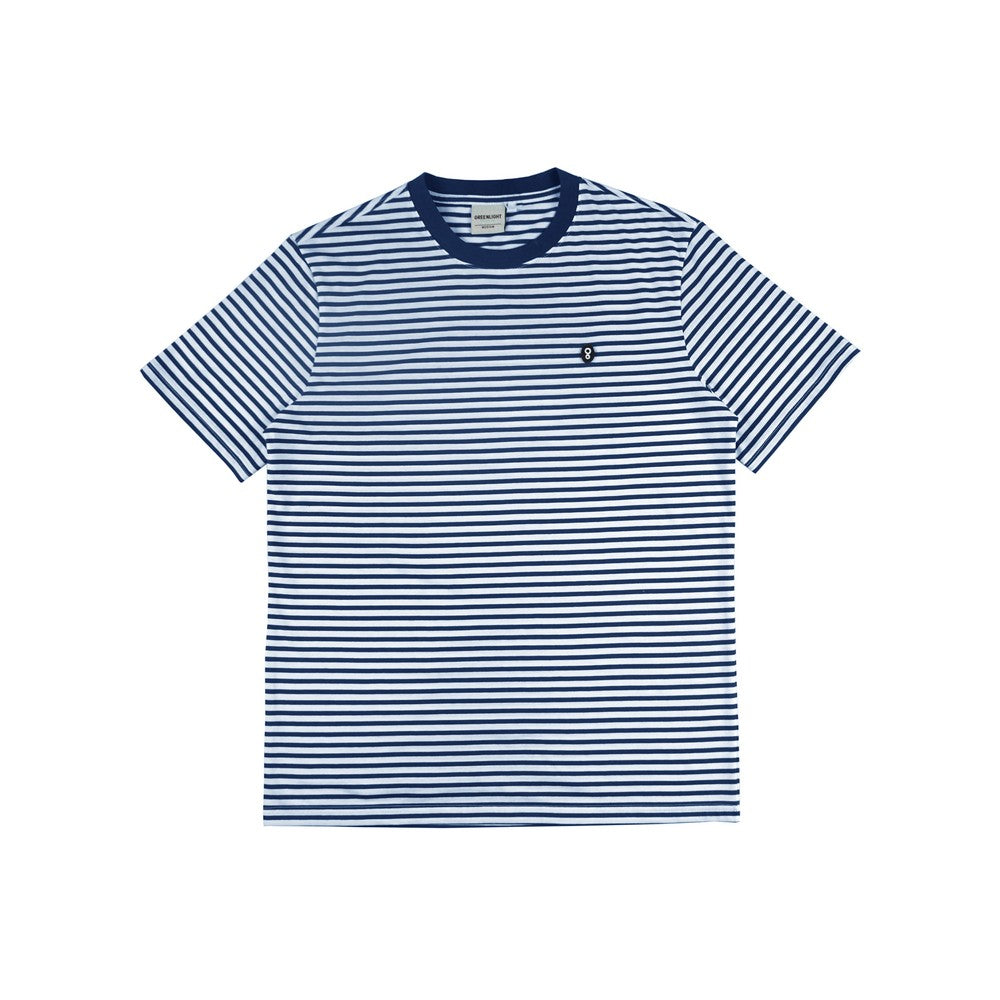 Greenlight Essential Men's Stripe T-Shirt Short Sleeve Regular Fit Cotton Detroit HP-C241024