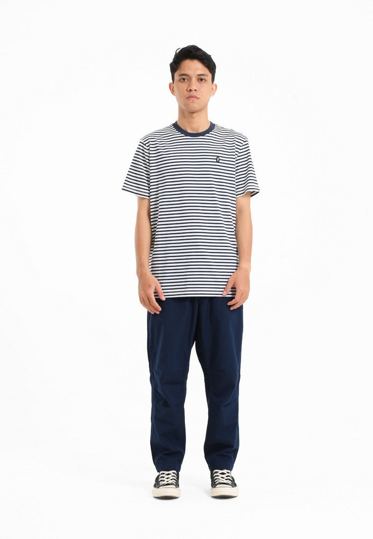 Greenlight Essential Men's Stripe T-Shirt Short Sleeve Regular Fit Cotton Detroit HP-C241024