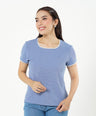 Greenlight Women's T-Shirt Short Sleeve Body Fit Mini Rib Takane HP-C010526