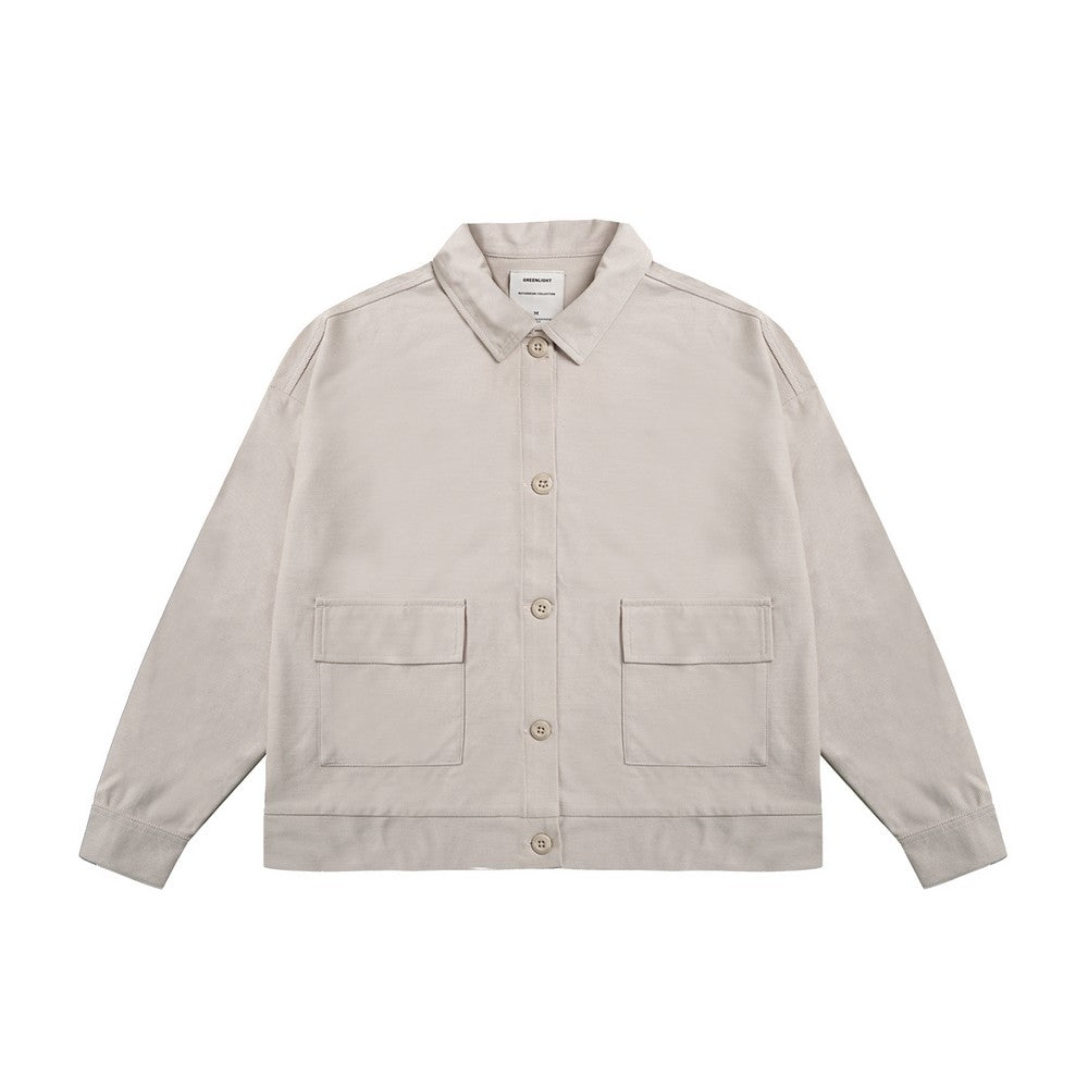 Greenlight Women's Buttoned Jacket Loose Fit Twill Maika HP-C010726