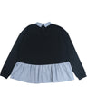 Greenlight Women's Collar Shirt Long Sleeve Color Block Blouse Baby Terry Harumi HP-C010225