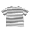 Greenlight Women's T-Shirt Short Sleeve Slim Fit Stripe Slit Funani C011024