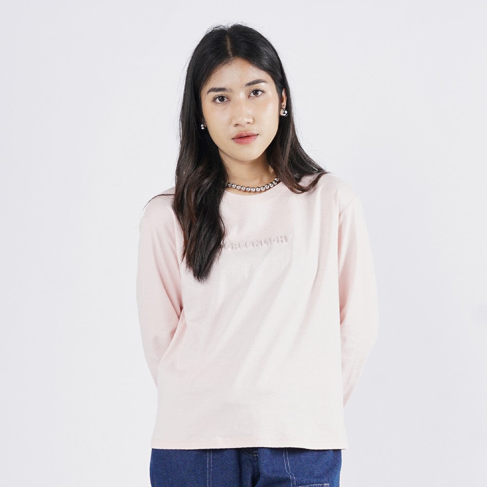 Greenlight Kaos Wanita Lengan Panjang Loose Fit Katun Elina HP-C030825