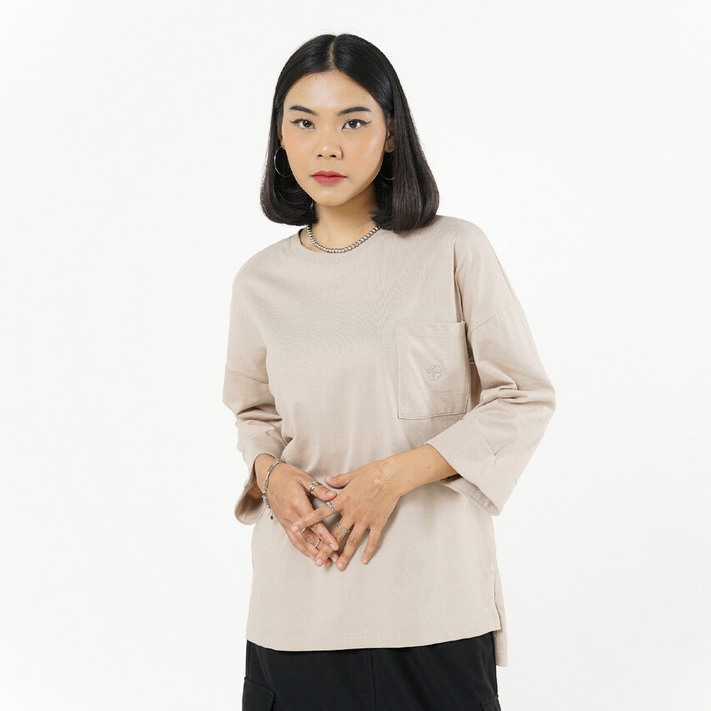 Greenlight Women's T-Shirt 3/4 Sleeve Oversized Fit Cotton Aina HP-C070326