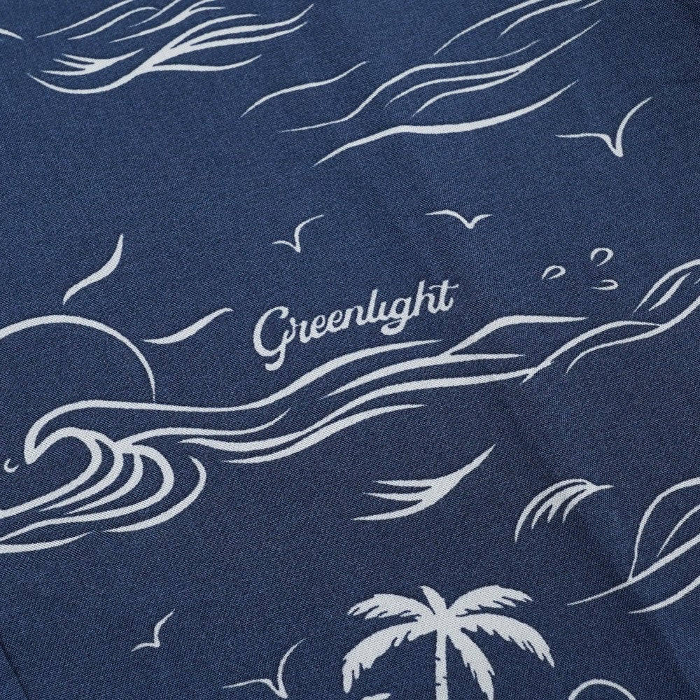 Greenlight Men's Shirt Short Sleeve Regular Fit Rayon Full Print Connor HP-C070225