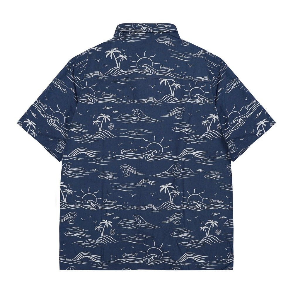 Greenlight Men's Shirt Short Sleeve Regular Fit Rayon Full Print Connor HP-C070225