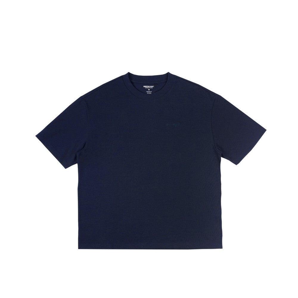 Greenlight Kaos Pria Lengan Pendek Oversized Fit Katun Logo Script Rick C370924