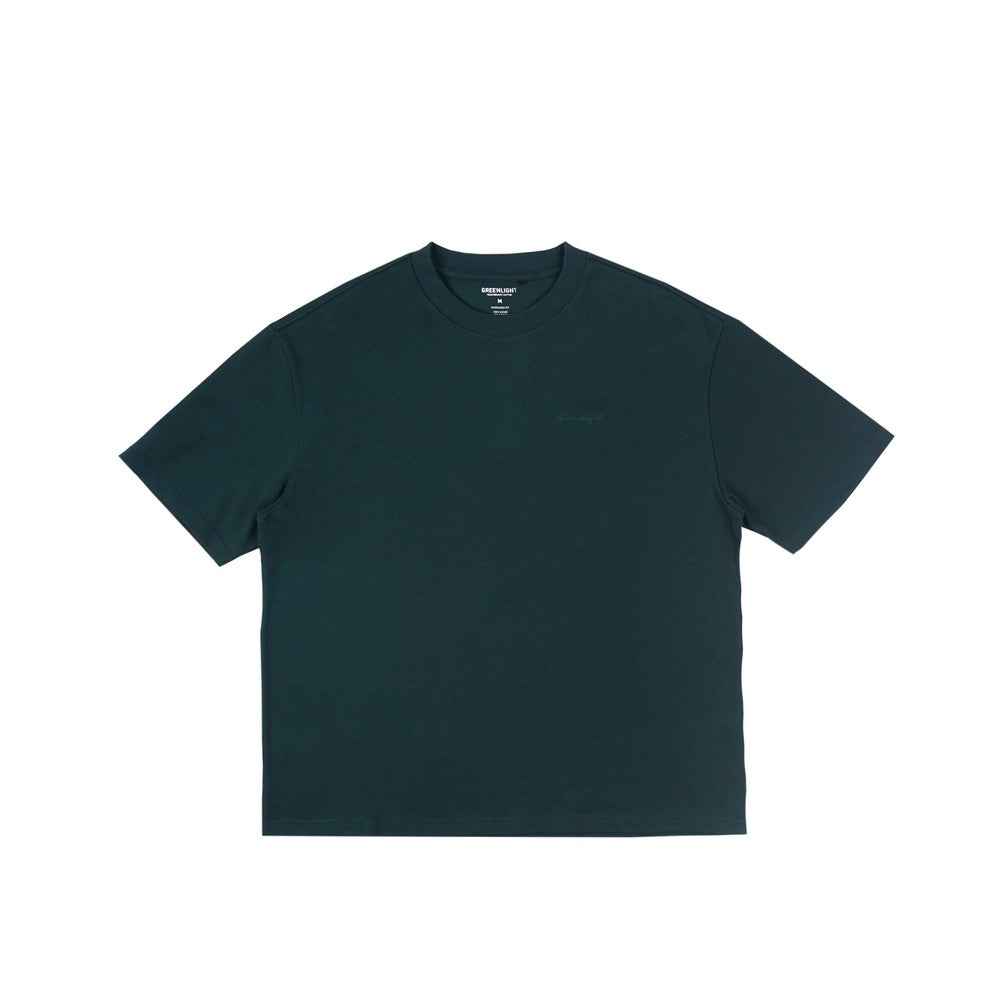 Greenlight Kaos Pria Lengan Pendek Oversized Fit Katun Logo Script Rick C370924