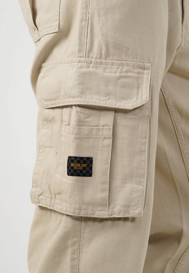 Greenlight Voyager Men's Long Cargo Pants Regular Fit Cotton Canvas Milio HP-C050325