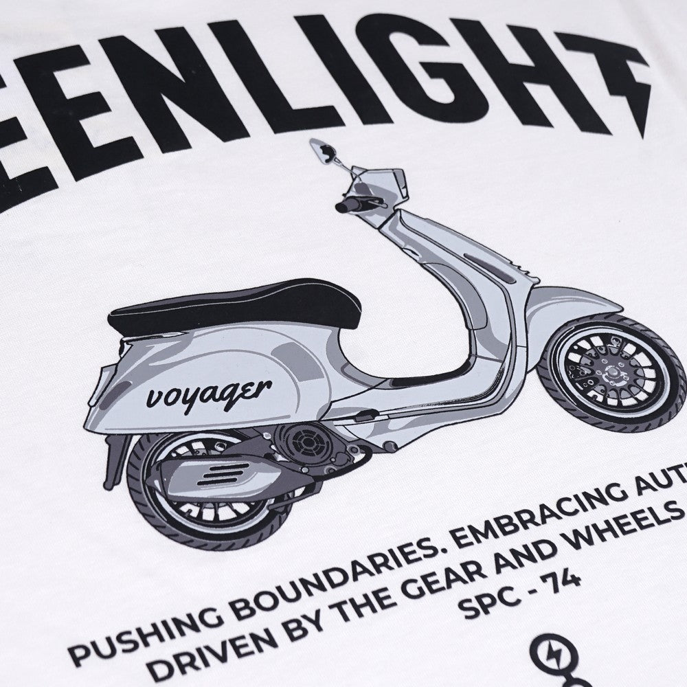 Greenlight Voyager Men's T-Shirt Short Sleeve Regular Fit Cotton Vespa HP-C081124