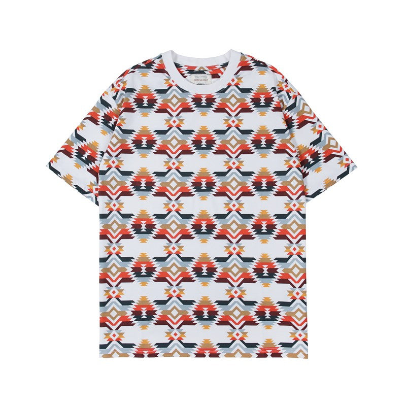 Greenlight Mild Cotton T-Shirt Dusty Geometric